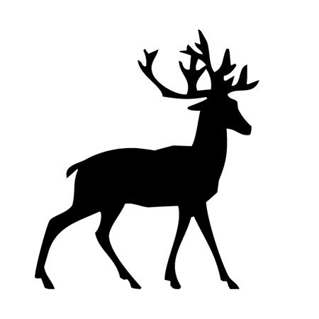 Lean Stag Iron on Decal